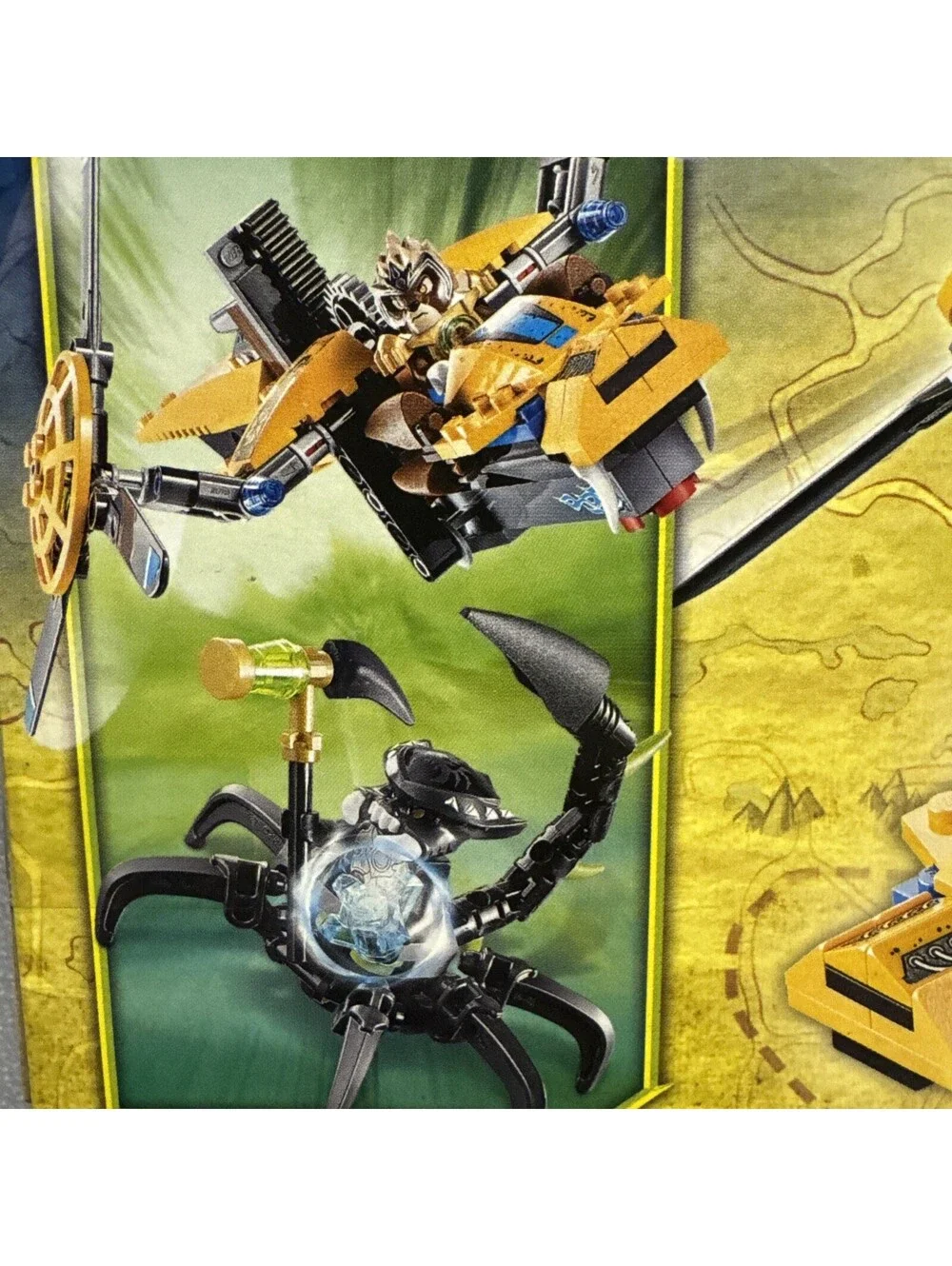 LEGO LEGENDS OF CHIMA: Lavertus' Twin Blade (70129) Scutter 183pc Retired 2014